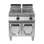 Double Gas fryer on cabinet - 13 + 13 liters - Modular
