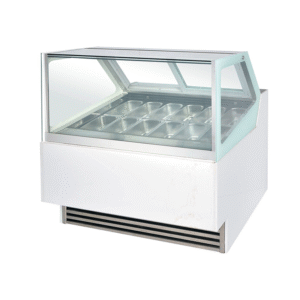 Square Glass Gelato Freezer | GLT-16